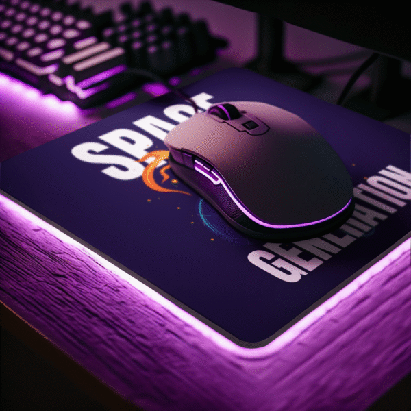 Space Generation Astronaut Gaming Mouse Pad – Anti-Slip Rubber Base, Smooth Surface, 9"x7" - Image 3
