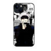 Anime manga aesthetic designer mobile back cover with black and white character artwork and glossy printed finish