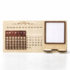 personalized wooden perpetual desk calendar