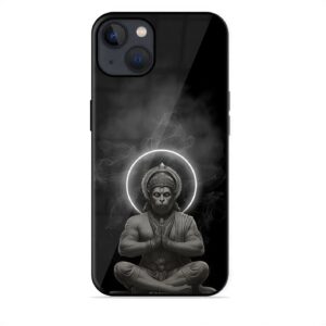 Meditation Inspired Spiritual Art Mobile Cover – Monochrome Halo, Slim Scratch-Resistant TPU