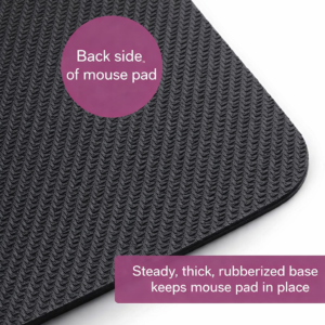 Alternative view of Cute Kitten Mouse Pad – Adorable Cat with Flowers Gaming Mouse Pad with Anti Slip Base (24x20 cm)