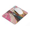 horror monster themed gaming mouse pad with colorful abstract background and anti slip rubber base