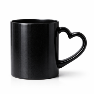 personalized heat changing magic mug with heart handle