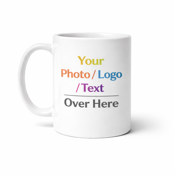 personalized custom photo logo text mug